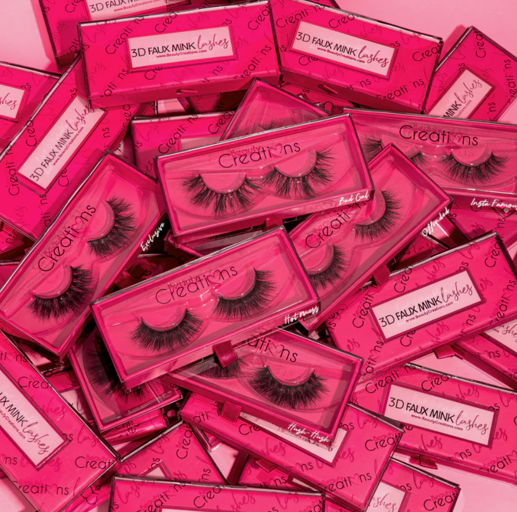 BEAUTY CREATIONS - 3D FAUX MINK LASHES- (10PC).