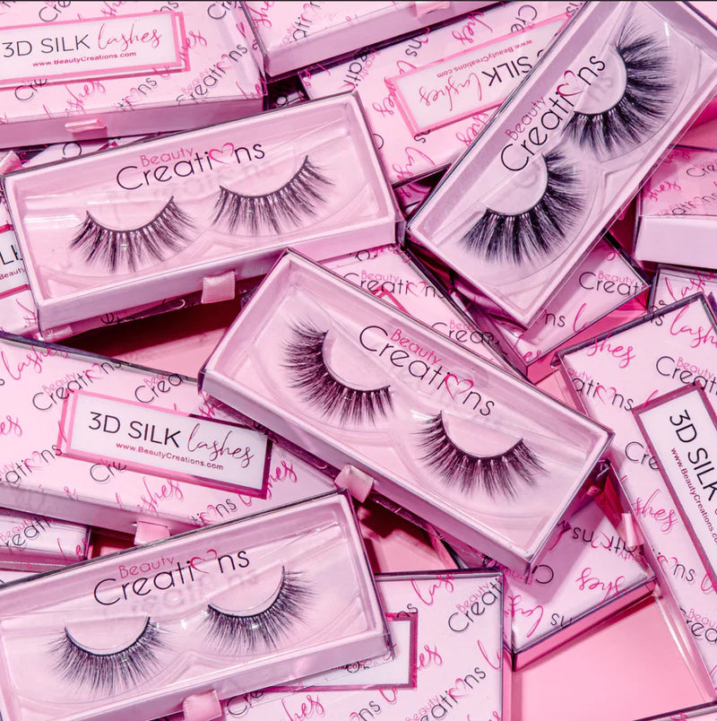 BEAUTY CREATIONS- 3D SILK LASHES- (BOX 10PC).