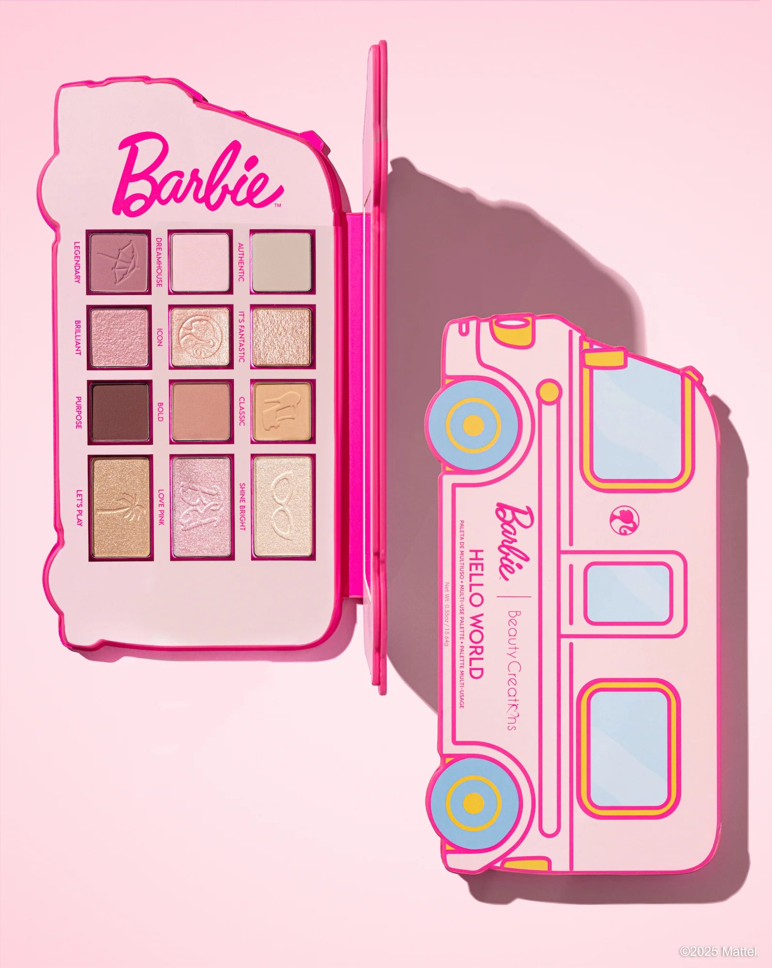 BARBIE X BEAUTY CREATIONS "HELLO WORLD" SHADOW PALETTE (1PC) LIMITED EDITION